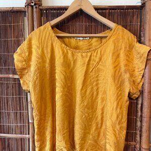 Rare Saint Laurent Rive Gauche Gold Top